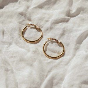 Thick Vintage Hoop Earrings